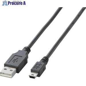 ELECOM EURoHS�w�ߏ���USB2.0�P�[�u��3.0m(�u���b�N) U2C-M30BK 1�{ ��541-1271