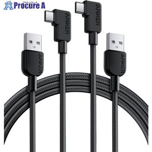 Anker USB�P�[�u�� USB-C �� USB-A �P�[�u�� (L���A ���ϋv�i�C����) 1.8m 2�{�Z�b�g B81J6011 80�{ ����635-6336 �y�����s�x���ρz