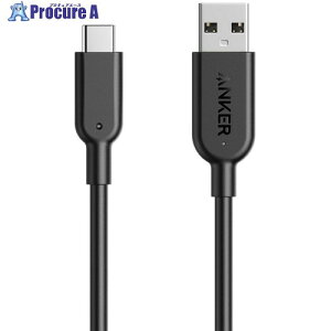 Anker USB�P�[�u�� PowerLine II USB-C �� USB-A �P�[�u�� (USB3.1 Gen2�Ή�) 0.9m A8465011 150�{ ����635-6479 �y�����s�x���ρz