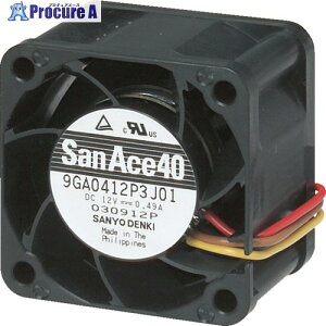 SanAce �����d�̓t�@��(40×28mm DC12V PWM�E�p���X�Z���T�t��) 9GA0412P3H01 1�� ����148-8406 �y�����s�x���ρz
