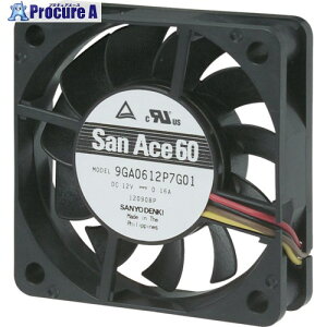 SanAce �����d�̓t�@��(60×15 DC12V PWM�E�p���X�Z���T�t��) 9GA0612P7H01 1�� ����148-8410 �y�����s�x���ρz