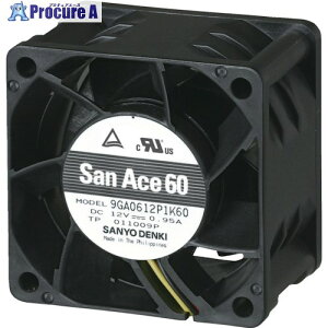 SanAce �����d�̓t�@��(60×38mm DC12V PWM�E�p���X�Z���T�t��) 9GA0612P1H03 1�� ����148-8411 �y�����s�x���ρz
