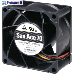 SanAce �����d�̓t�@��(70×38 DC12V PWM�E�p���X�Z���T�t��) 9GA0712P1H001 1�� ����148-8412 �y�����s�x���ρz