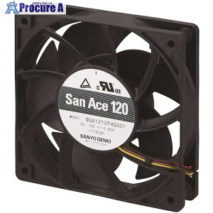SanAce �����d�̓t�@��(120×25 DC12V PWM�E�p���X�Z���T�t��) 9GA1212P4S001 1�� ����162-5540 �y�����s�x���ρz