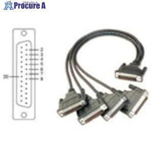 MOXA DB40���X/DB25�I�X×4 �P�[�u�� 50cm CBL-F40M25X4-50 1�{ ����168-4994 �y�����s�x���ρz