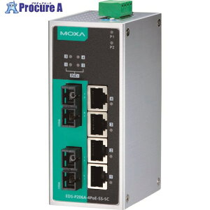 MOXA 6|[g(RJ45 PoE×4AVO[hSCRlN^×2) A}l[Wh C[TlbgXCb` EDS-P206A-4POE-SS-SC 1 168-5045 ysxρz