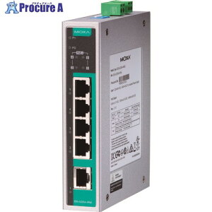 MOXA 5|[g(RJ45 PoE×4ARJ45×1) tMKrbg A}l[Wh C[TlbgXCb` Chxf EDS-G205A-4POE-T 1 168-5253