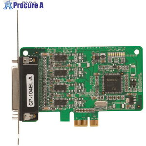 MOXA 4|[gRS-232C [vt@C PCIExpress{[h DB9ڑP[ut CP-104EL-A/DB9M 1 168-8247