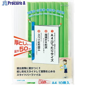 LIHIT �X���C�h�o�[�t�@�C��(10���p�b�N) ���� A4 G1730-6 1�g ����228-8530 �y�����s�x���ρz