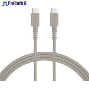 MOTTERU ���Ȃ₩�ŗ��܂Ȃ� �V���R���P�[�u�� �}���[�d �f�[�^�]���Ή� USB-C to USB-C MOT-SCBCCG200-GY 1�� ����408-3309 �y�����s�x���ρz