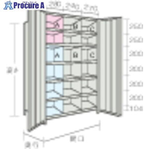 TRUSCO X`[bN yʒIJEdؕt 875X533X1800 36i lIO[ 63X-T37 NG(lIO[) 1S 504-3069