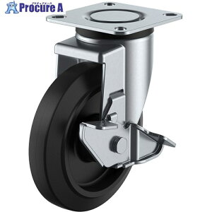 ���[�G�C �v���[�g�� ���� �L���X�^�[ �S�� �ԗ֌a150mm �X�g�b�p�[�t�� SILENT�^�C�v J2F-S�^ ��t���@80×80(75×75) NRJ2F-150S 1�� ����570-7720 �y�����s�x���ρz