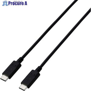 ELECOM USB Type-C to CP[u USB PDΉ 60WΉ 2{ 1.0m ubN MPA-CCTW10BK 1 706-8748