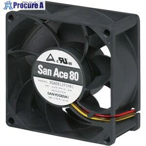 SanAce �����d�̓t�@��(80×38 DC12V PWM�E�p���X�Z���T�t��) 9GA0812P1H61 1�� ����148-8416 �y�����s�x���ρz