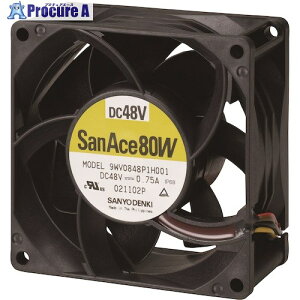 SanAce �h���t�@��(80×38mm DC48V�[���[�h���d�l) 9WV0848P1H001 1�� ����581-9018 �y�����s�x���ρz