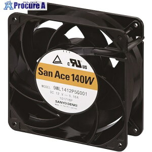 SanAce �h���t�@��(140×51mm DC12V�[���[�h���d�l) 9WL1412P5G001 1�� ����583-0339 �y�����s�x���ρz