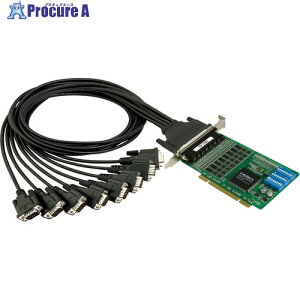 MOXA 8�|�[�gRS-232C/422/485 ���j�o�[�T�� PCIExpress�{�[�h ���C�h���x���f�� CP-118U-T 1�� ����168-5043 �y�����s�x���ρz