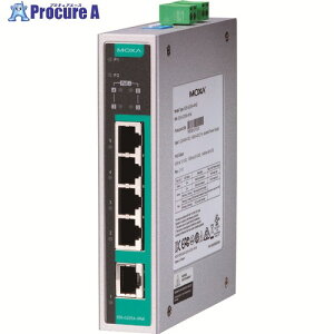 MOXA 5�|�[�g(RJ45 PoE×4�ARJ45×1) �t���M�K�r�b�g �A���}�l�[�W�h �C�[�T�l�b�g�X�C�b�` ���C�h���x���f�� EDS-G205A-4POE-T 1�� ����168-5253