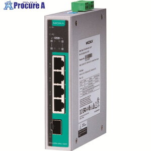 MOXA 5�|�[�g(RJ45 PoE×4�A�R���{�|�[�g×1) �t���M�K�r�b�g �A���}�l�[�W�h �C�[�T�l�b�g�X�C�b�` ���C�h���x���f�� EDS-G205A-4POE-1GSFP-T 1�� ����168-5478 �y�����s�x���ρz
