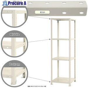 �k�� �{���g���I �׏d40kg �X�}�[�g���b�N �J���^ NSTR-524-4-W 4�i �z���C�g 450×300×1500 NSTR-524-4-W 1�� ����466-3272