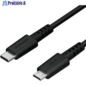 Owltech �f���ɋ��� ���^�tUSB Type-C to microUSB�P�[�u�� OWL-CBCM10-BK 1�� ����434-4522 �y�����s�x���ρz