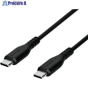 Owltech ���炩���Ēf���ɋ��� USB2.0 Type-C to C �P�[�u�� 2m PD100W�Ή� eMarker�{Mini-Breaker���� OWL-CBKGBCC20-BK 1�{ ��434-4523