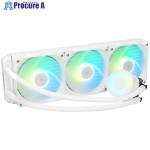 Owltech PC�P�[�X�����ʂ�ARGB LED���� 120mm×3�� ����CPU�N�[���[ OWL-LCP360ARGB-WH 1�� ����520-8001 �y�����s�x���ρz
