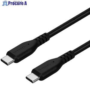 Owltech �f���ɋ����_�炩�� USB �^�C�vC to C�P�[�u�� 1m �u���b�N OWL-CBA4CC10-BK 1�� ����611-0186 �y�����s�x���ρz