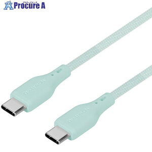 Owltech �����炩�Œf���ɋ��� �ϋ���3����ȏ� PD60W�[�d/�f�[�^�]�� Type-C to Type-C �V���R���P�[�u�� OWL-CBSRCC15-IB 1�� ����683-3182 �y�����s�x���ρz
