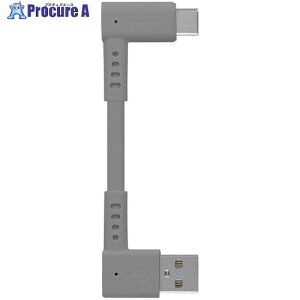 Owltech ���V���[�g�Œf���ɋ��� �}���[�d3A/�f�[�^�]���Ή� USB Type-A to USB Type-C L���R�l�N�^�[ �P�[�u�� OWL-CBKTC1LR-GY 1�� ����693-8463 �y�����s�x���ρz