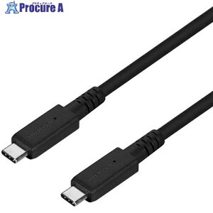 Owltech ���炩�ō����]�� �ő�10Gbps/PD60W�[�d USB Type-C toUSB Type-C�P�[�u�� 2m OWL-CBNG2CC20-BK 1�� ����697-8062 �y�����s�x���ρz