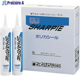 シャープ シーリング剤 シャーピー ポリカシール ホワイティクリア 330ml PORIKA 1本 ▼816-5935