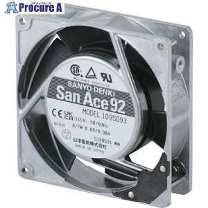 SanAce AC�t�@��(92×25mm AC200V �v���O�R�[�h�t��) S-109S092 1�� ��353-2445