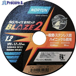 NORTON �ؒf�u�� �u���C�Y2 125mmX1.2mm 2TWC125SGB212-1P 10�� ��684-2728
