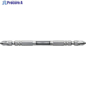 アネックス ドライバービット(トーションタイプ) 龍靭ビット マグネットなし 両頭+2×110mm (2本入) ART-2110N 1パック ▼470-3324