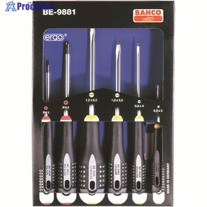 BAHCO �O���b�v�h���C�o�[ �G���S�h���C�o�[�Z�b�g �n��}�O�l�b�g���� 6�{�Z�b�g BE-9881 1S ��128-7044