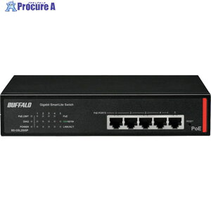 BUFFALO @l GigaΉ PoE Layer2 X}[gLiteXCb` 5|[g BS-GSL2005P 1 352-7828
