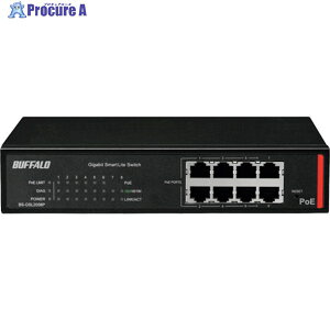BUFFALO @l GigaΉ PoE Layer2 X}[gLiteXCb` 8|[g BS-GSL2008P 1 352-7835