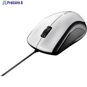 BUFFALO �L�����[�U�[���}�E�X �É�/3�{�^�� �z���C�g BSMLU100WH 1�� ��362-8391