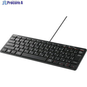 BUFFALO USB�ڑ� �L���R���p�N�g�L�[�{�[�h �u���b�N BSKBU300BK 1�� ��417-0648