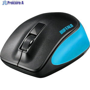 BUFFALO ���� BlueLED 3�{�^�� �v���~�A���t�B�b�g�}�E�X �u���[ BSMBW300MBL 1�� ��417-0694