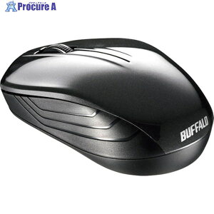 BUFFALO ���� BlueLED 3�{�^�� �X�^���_�[�h�}�E�X �u���b�N BSMBW107BK 1�� ��417-2207