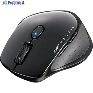 BUFFALO ���� BlueLED 5�{�^�� NEOFIT�}�E�X S�T�C�Y �u���b�N BSMBW510SBK 1�� ��417-2220