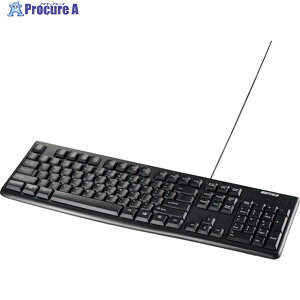 BUFFALO USB�ڑ� �L���X�^���_�[�h�L�[�{�[�h US English�z�� �u���b�N BSKBU100ENBK 1�� ��417-2252