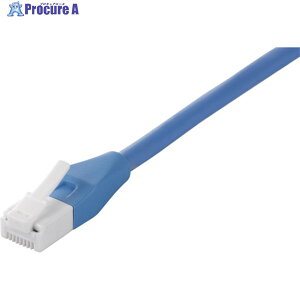 BUFFALO Cat5e �c���̐܂�Ȃ�LAN�P�[�u�� �W�� �X�g���[�g 50m �u���[ BSLS5ENU500BL2 1�� ��428-2597