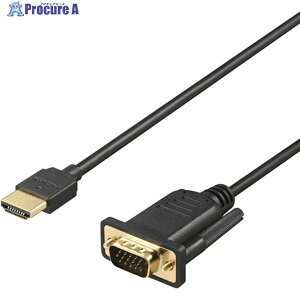 BUFFALO HDMI to VGAϊP[u 2m ubN BHDVG20BK 1{ 452-9106