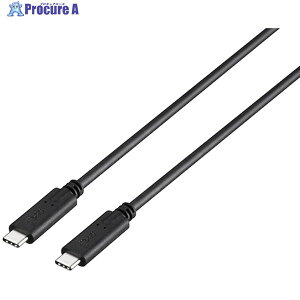 BUFFALO USB3.1 Gen2�P�[�u��(Type-C to Type-C) USB Power Delivery(3A)�Ή� 0.5m �u���b�N BSUCC312P3A05BK 1�� ��453-1289