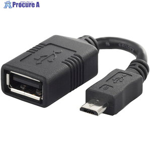 BUFFALO USBϊA_v^[ USB-microB:USB-AX ubN BSMPC11C01BK 1 453-8156