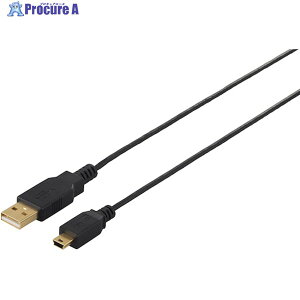 BUFFALO USB2.0�P�[�u��(A to miniB) �X�����^�C�v 1m �u���b�N BSUAMNSM210BK 1�� ��453-8185