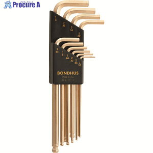 BONDHUS �{�[���|�C���g�EL-�����`�Z�b�g �����O �S�[���h �C���` �Z�b�g10�{�g(1/16-1/4) BLX10G 1S ��821-8817